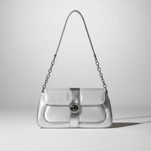 Nordstrom Silver Chain Strap Shoulder Bag